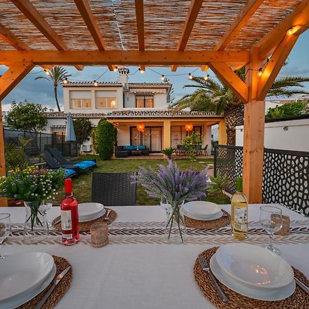 Typical Beach House Las Chapas Playa With Heated Pool Марбеля Екстериор снимка